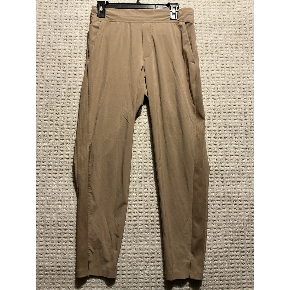 Athleta Brooklyn Ankle Pant Tan/Ecru Performance Athleisure Comfort